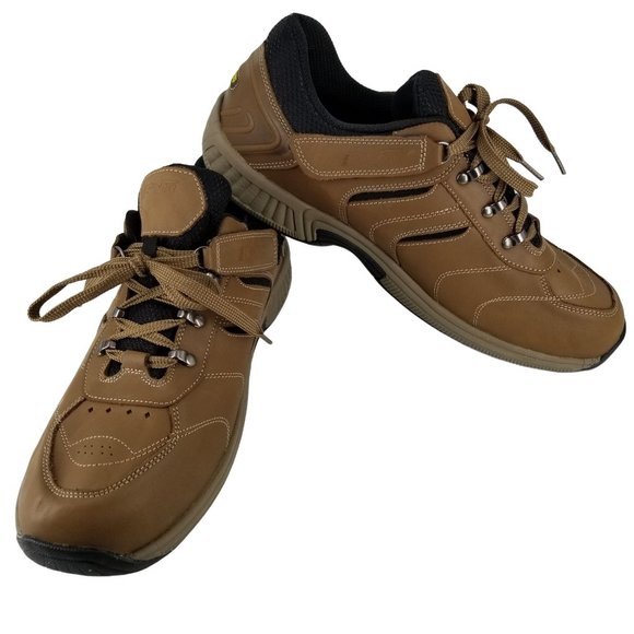 Bio Fit Ortho Feet Walking Shoe Brown 14 Leather Comfort XX Wide Adjustable Lace - Picture 1 of 14